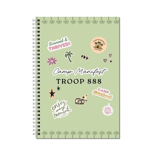 Camp Notebook & Sticker Sheet