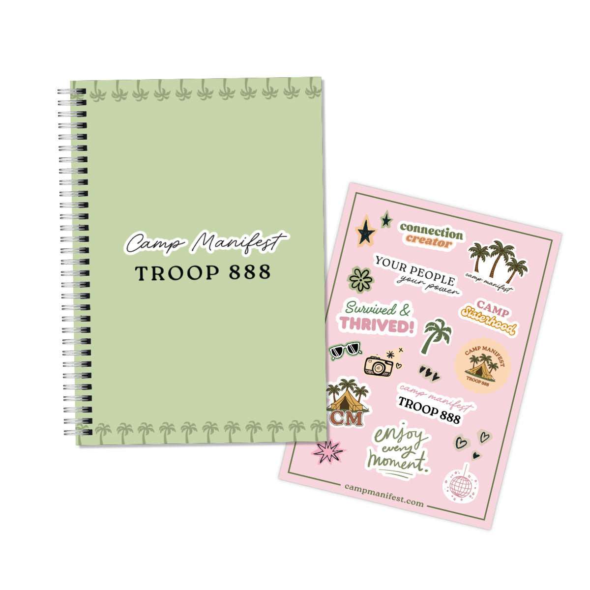 Camp Notebook & Sticker Sheet