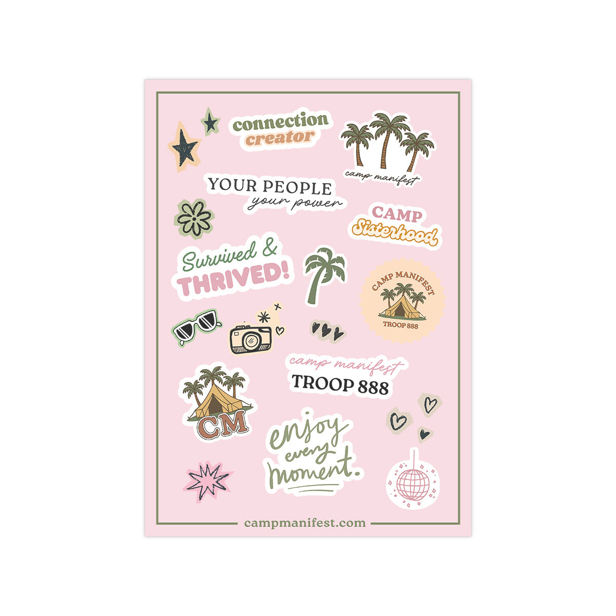 Camp Notebook & Sticker Sheet